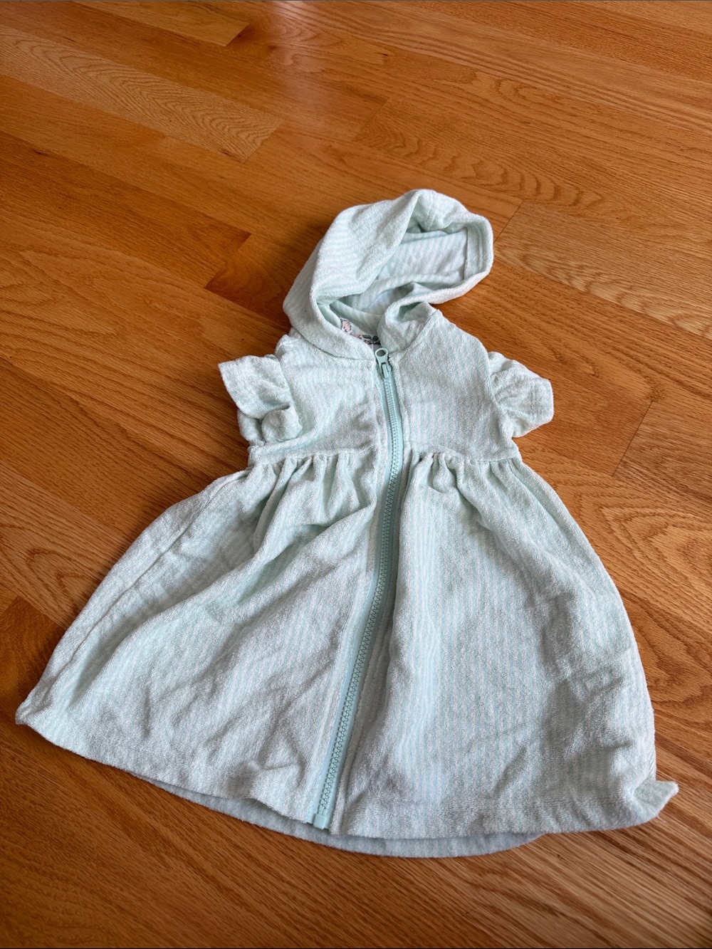Tommy Bahama Girls Light Mint Hooded Swim Coverup